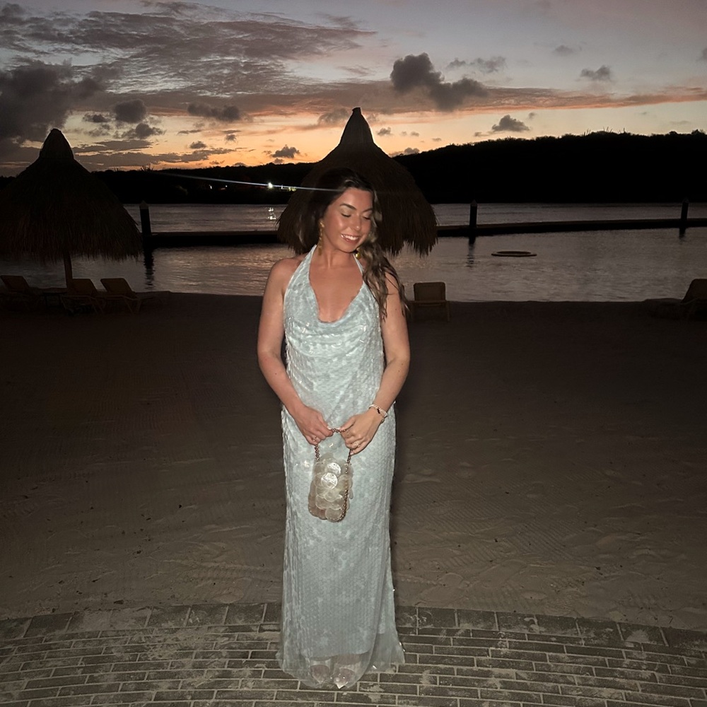 Elegant Sequin Evening Gown